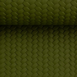 Kunstleder Pinto geflochten heugrün